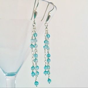 Seagrape Earrings - Blue Amazonite Earrings